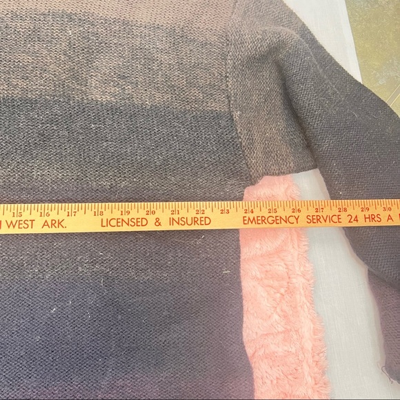 VTG French Connection Men’s Space Dye Knit Sweater 100% Wool XL Outdoor Grunge - Picture 8 of 10